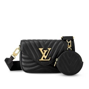 Louis Vuitton New Wave Multi Pochette Black 19Cm